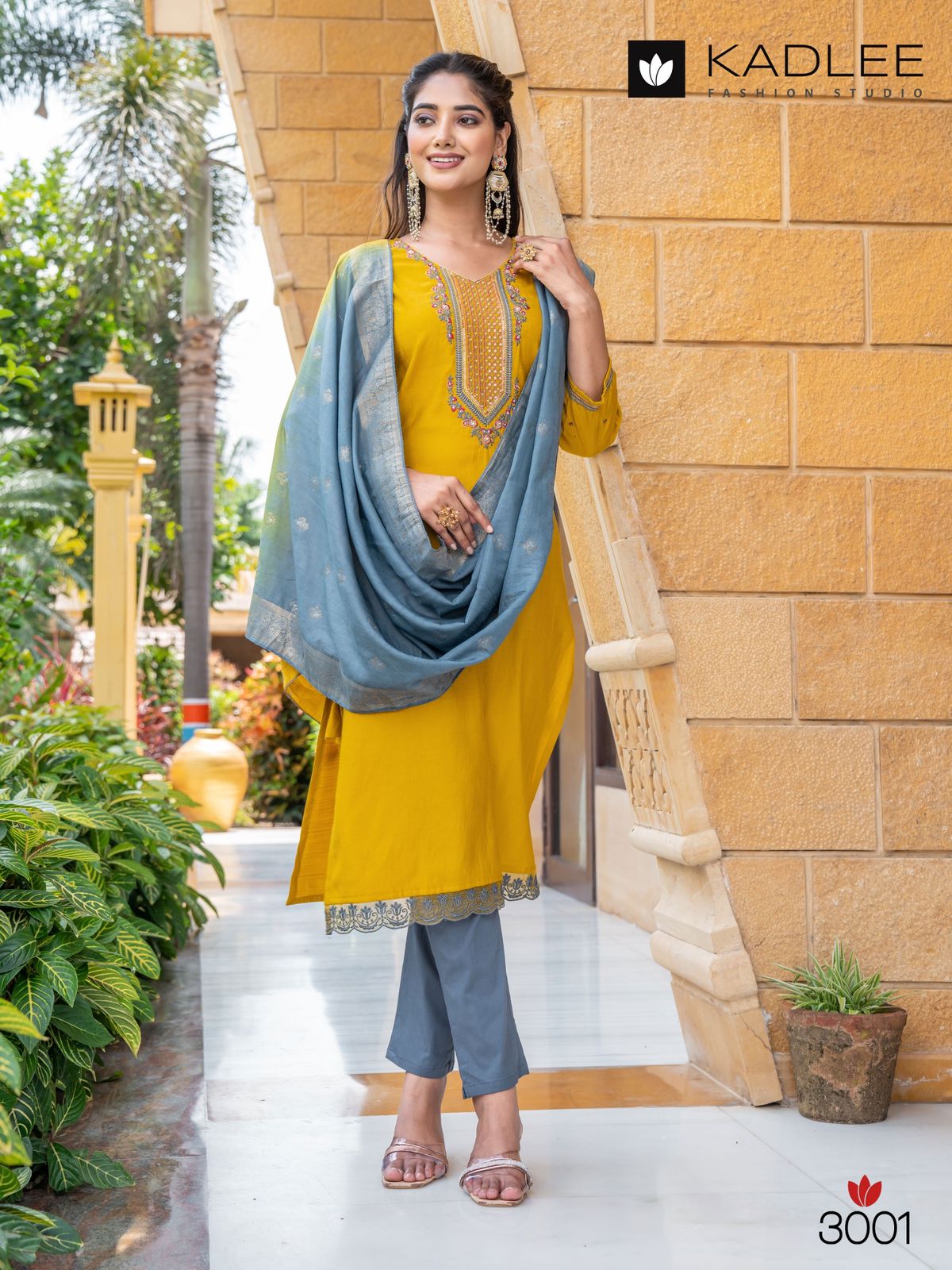 Bahaar By Kadlee Viscose Weaving Kurti With Bottom Dupatta Wholesale Shop In Surat